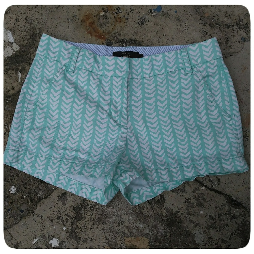 J.Crew | Tribal Patter Chinos Shorts | Size 2
